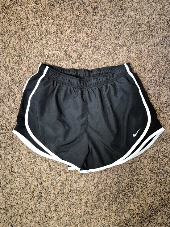 Nike Pants - Nike Black Athletic Lined Shorts with White Piping Size L